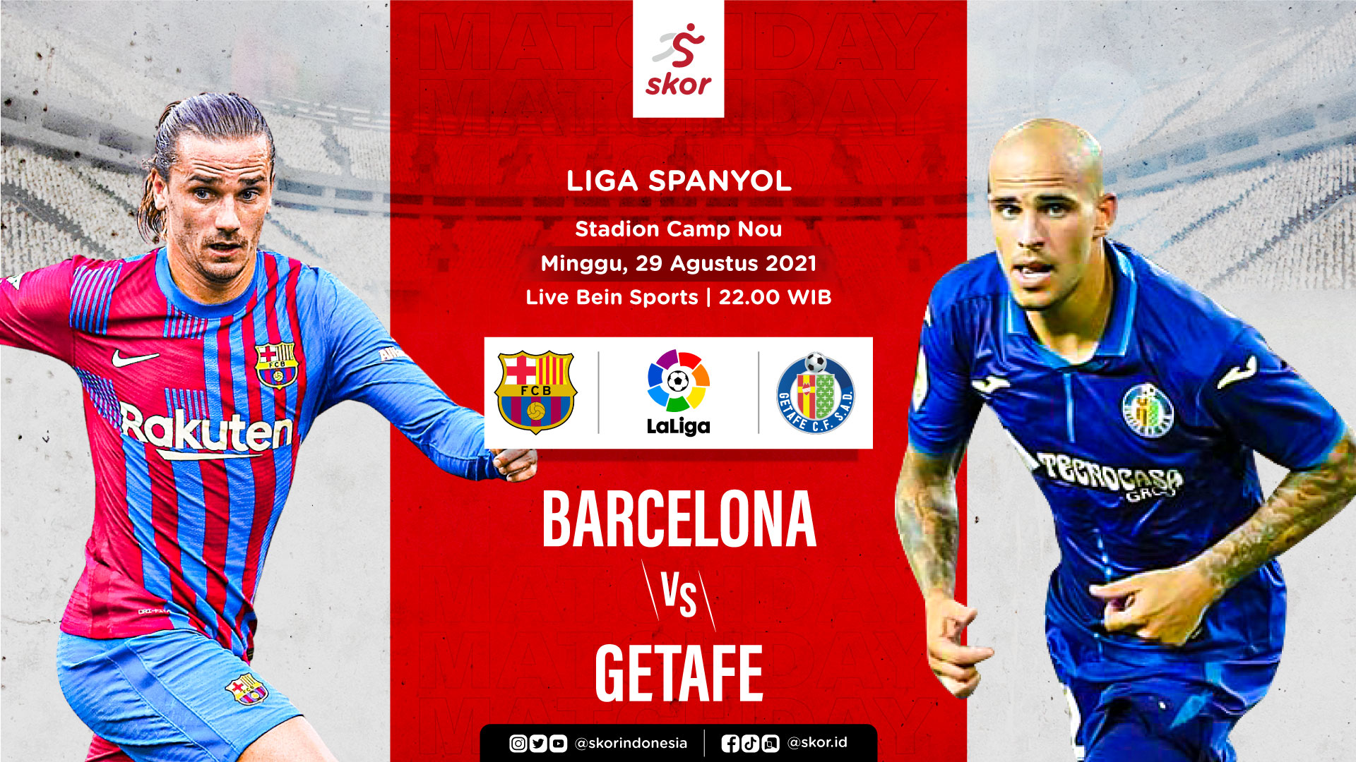 Link Live Streaming Barcelona vs Getafe di Liga Spanyol