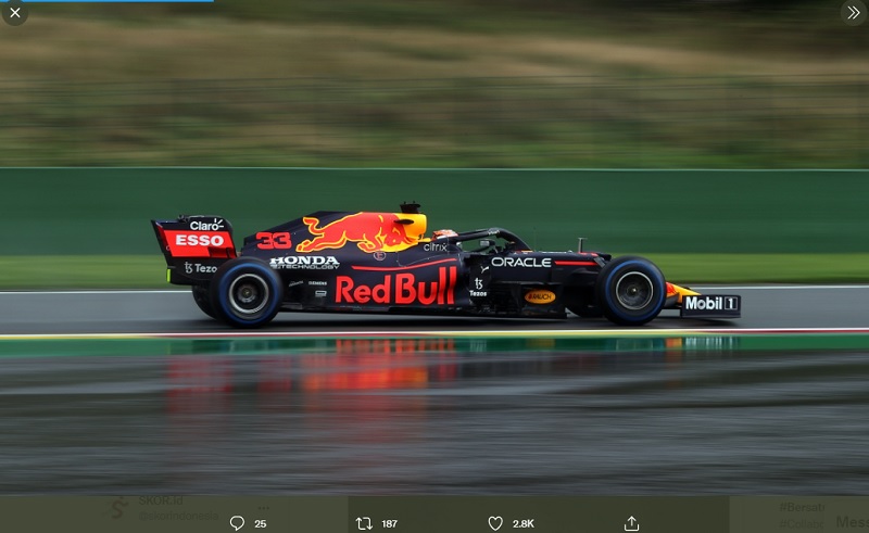 Hasil Kualifikasi F1 GP Belgia 2021: Max Verstappen Sabet Pole Position, George Russell Bikin Kejutan
