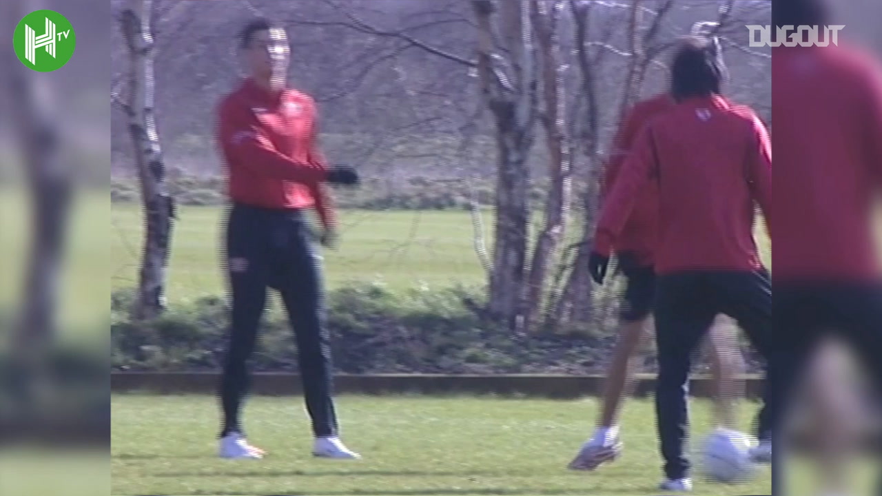 VIDEO: Mengenang Momen Cristiano Ronaldo dan Wayne Rooney Latihan di Manchester United