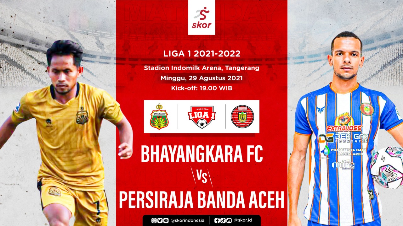 Susunan Pemain Bhayangkara FC vs Persiraja: Tak Semua Pemain Asing di Lapangan