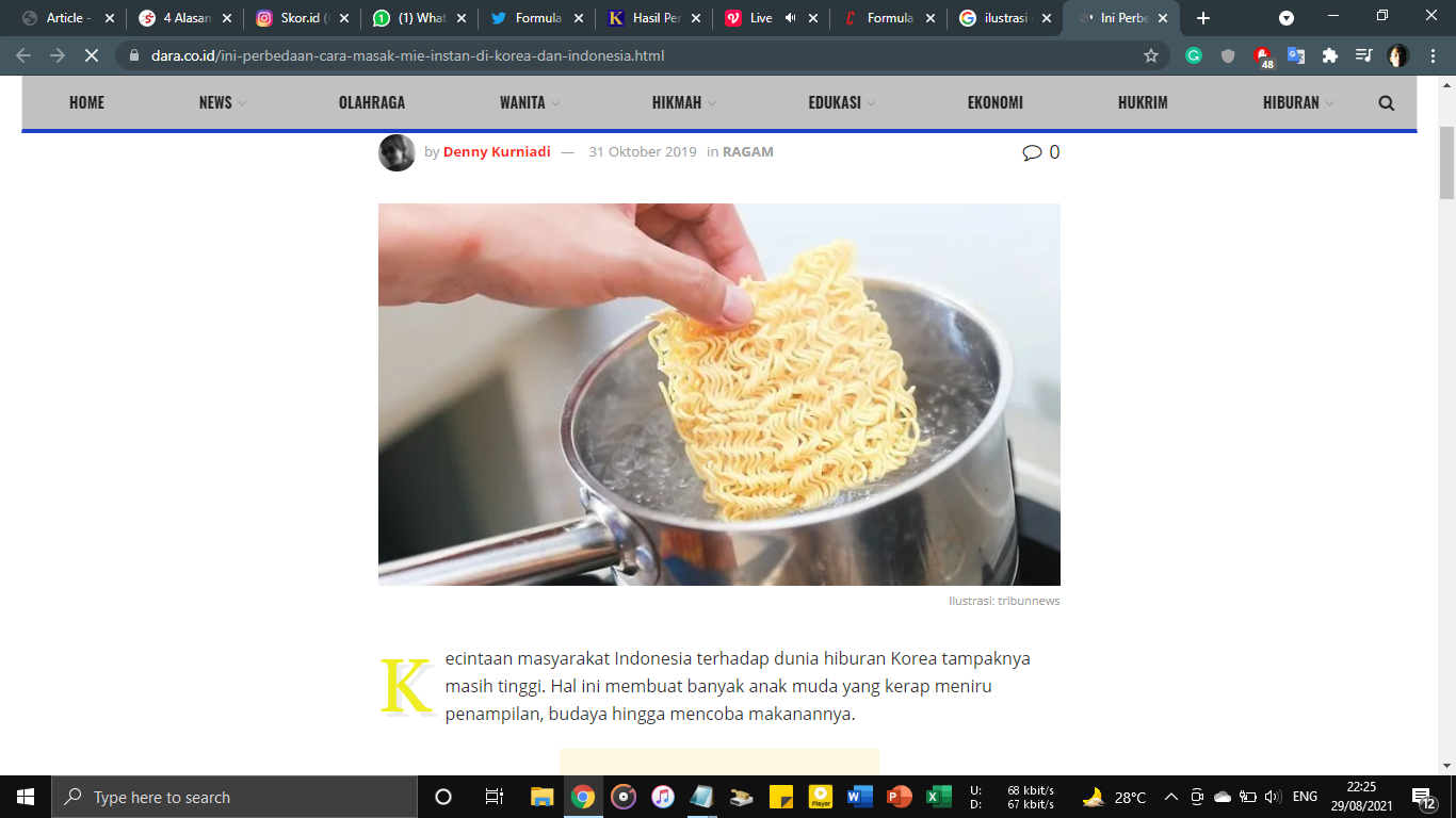 3 Cara Memasak Mi Instan agar Lebih Sehat