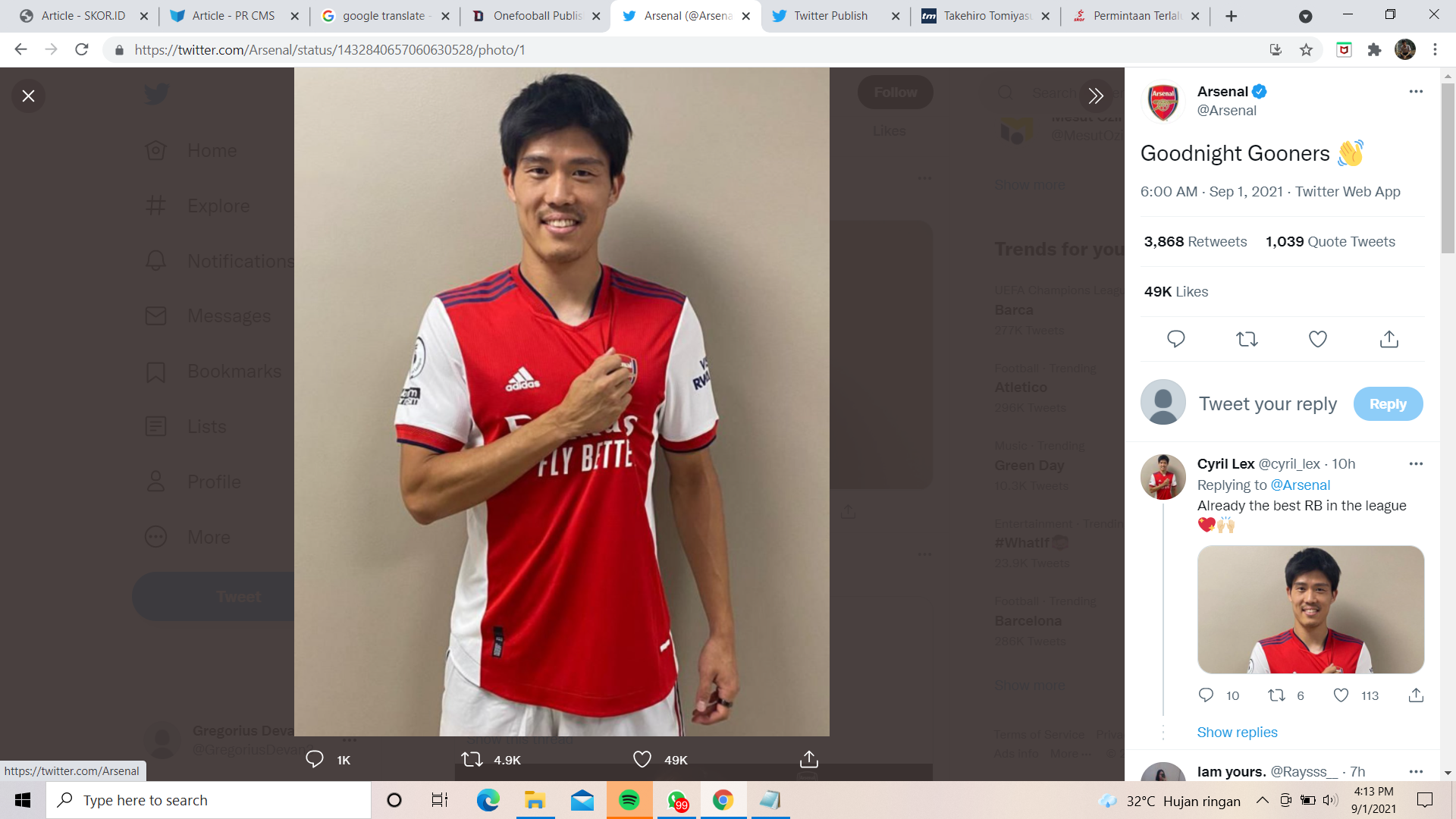 5 Alasan Mengapa Takehiro Tomiyasu Bakal Sukses di Arsenal