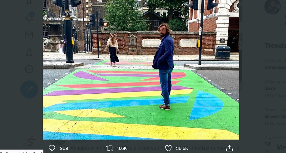 Unggah Foto di London, Kode Andrea Pirlo Menuju Arsenal