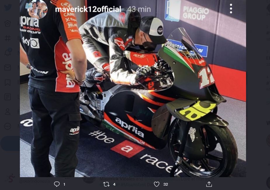 Aprilia Langsung Targetkan Maverick Vinales Juara MotoGP 2023