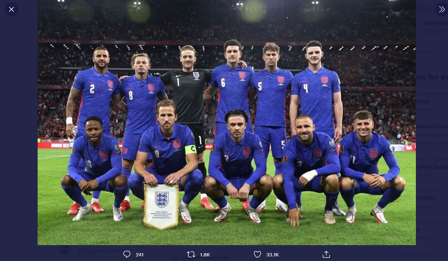 Link Live Streaming Kualifikasi Piala Dunia 2022: Inggris vs Andorra
