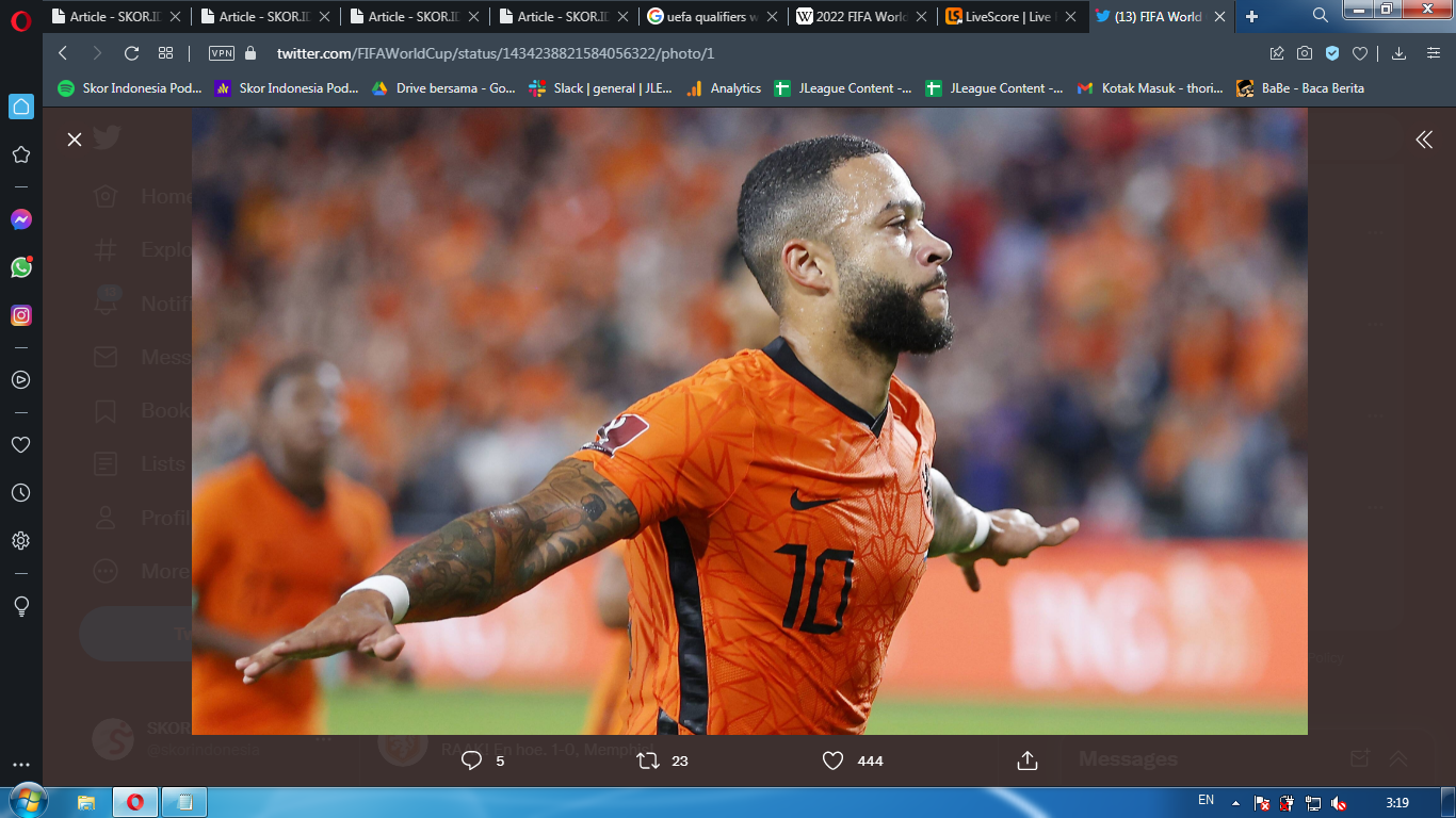 Hasil Belanda vs Montenegro: Memphis Depay Gemilang, Tim Oranye Pesta 4 Gol