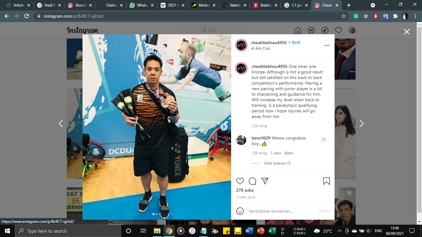 Inspiratif, Atlet Malaysia Ini Berniat Sumbangkan Bonus Medali Emas Paralimpiade Tokyo