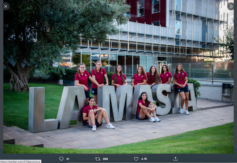 VIDEO: Makin Komplet, La Masia Kini Resmi Diisi Pemain Sepak Bola Putri