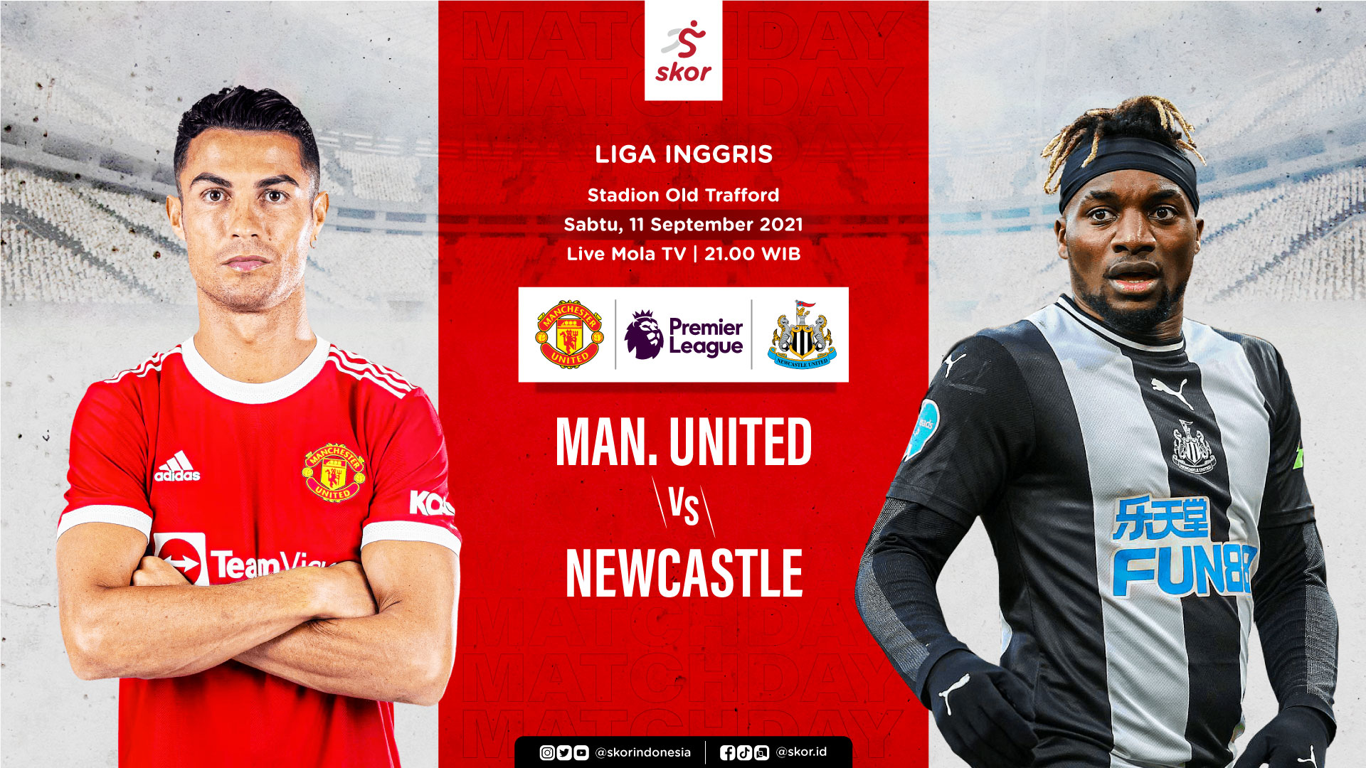 Link Live Streaming Manchester United vs Newcastle di Liga Inggris