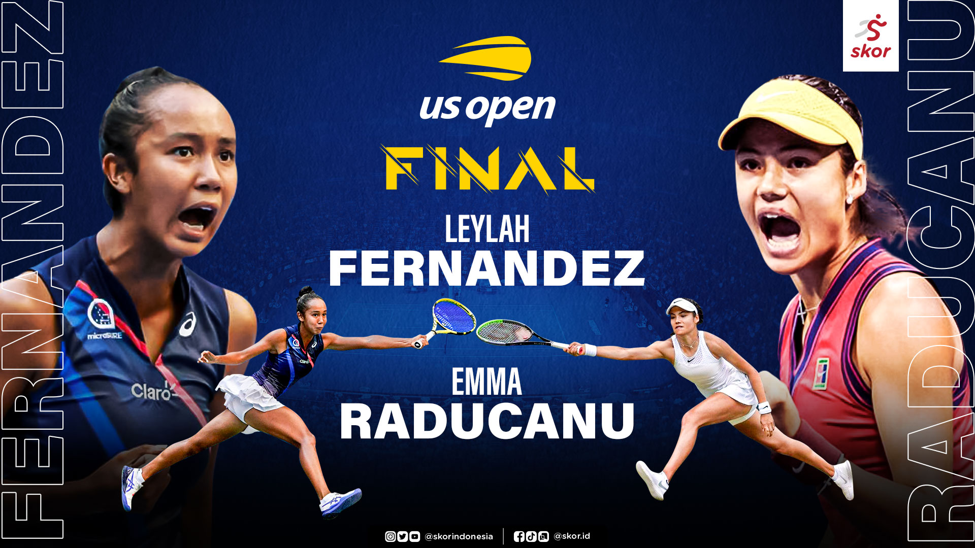 US Open 2021: Dua Petenis Muda ke Final, Ini Fakta Leylah Fernandez dan Emma Raducanu
