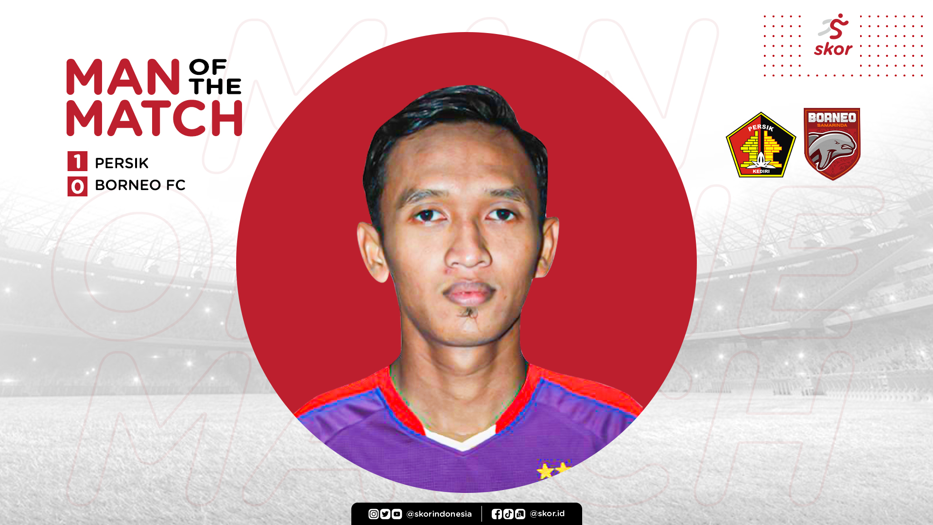 Man of The Match Persik Kediri vs Borneo FC: Dany Saputra