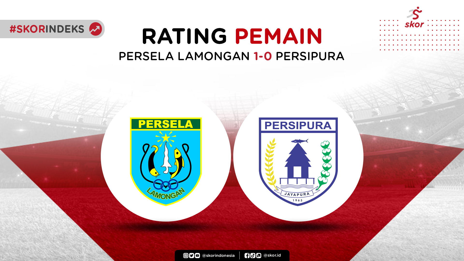 Skor Indeks Liga 1 2021-2022: Persela Lamongan vs Persipura Jayapura