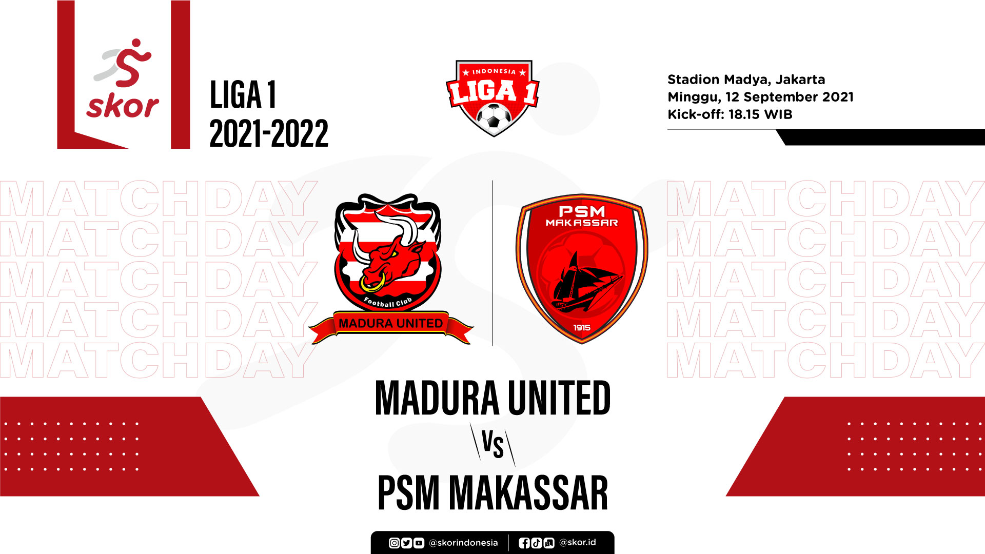 Link Live Streaming Madura United vs PSM Makassar