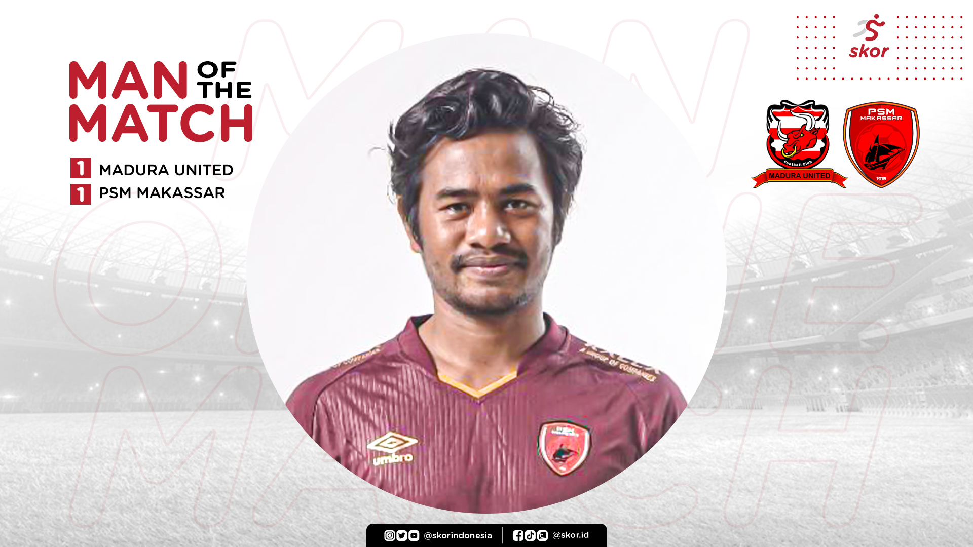 Man of The Match Madura United vs PSM Makassar: Ilham Udin Armaiyn