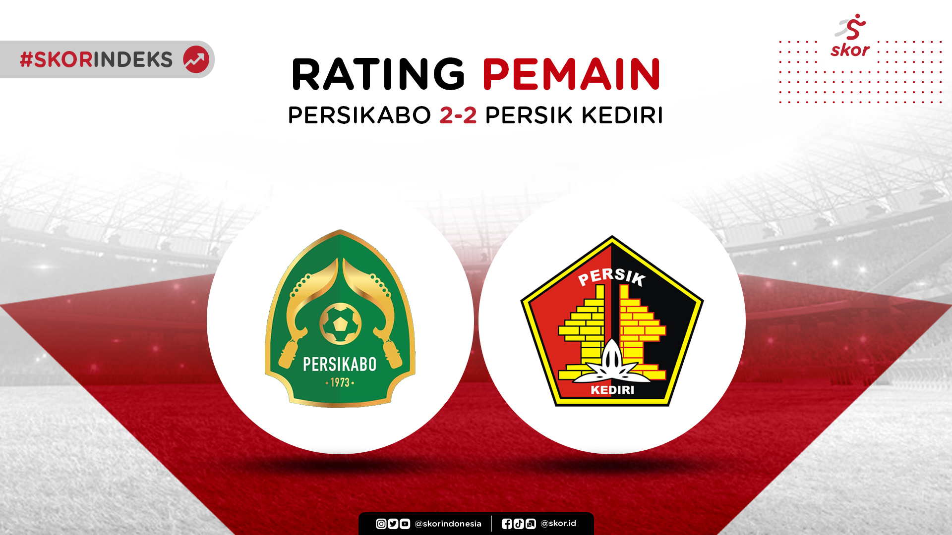 Skor Indeks Liga 1 2021-2022: Tira Persikabo vs Persik Kediri