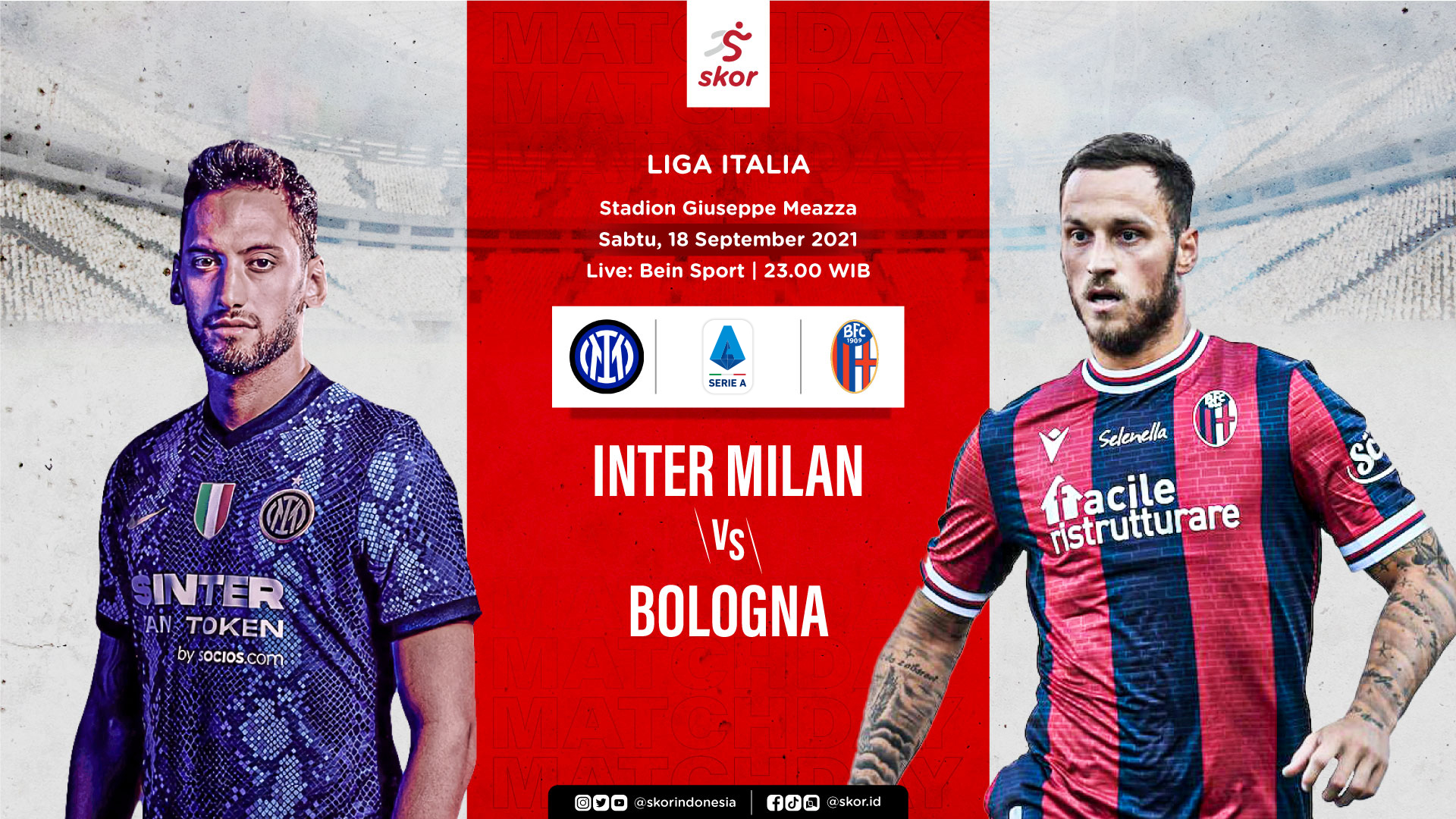 Prediksi Inter Milan vs Bologna: Sama-sama Belum Terkalahkan Musim Ini 