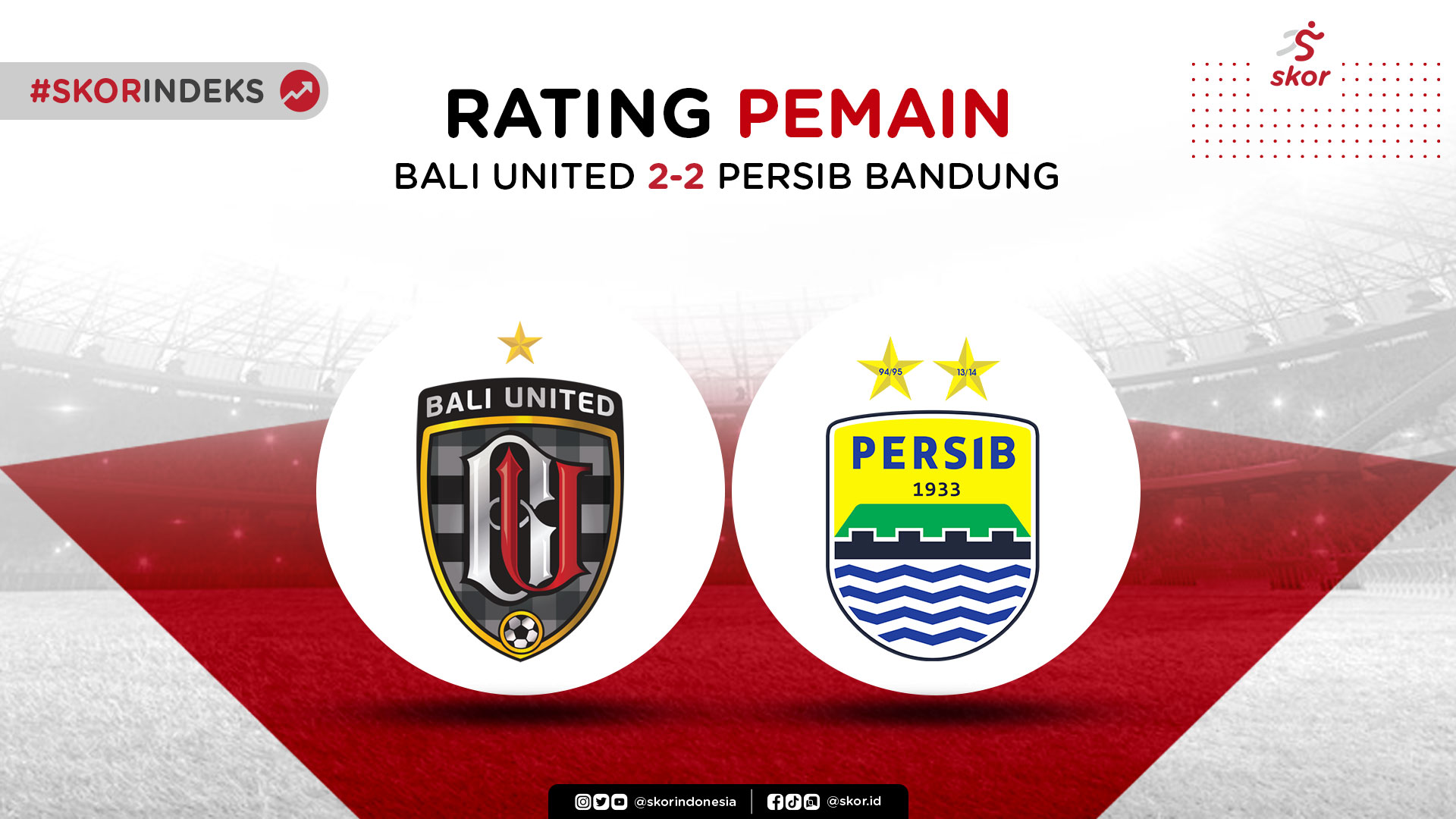 Skor Indeks Liga 1 2021-2022: Bali United vs Persib Bandung
