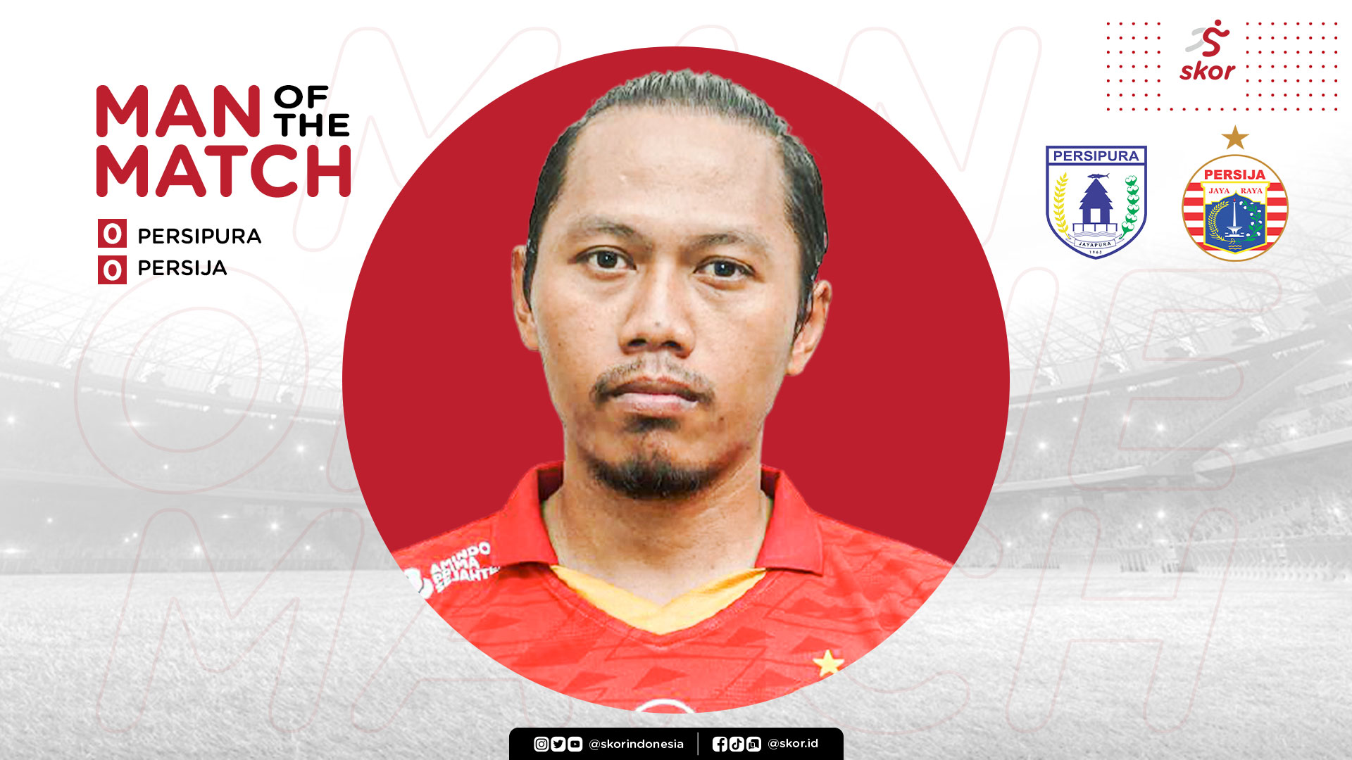 Man of The Match Persipura Jayapura vs Persija Jakarta: Tony Sucipto
