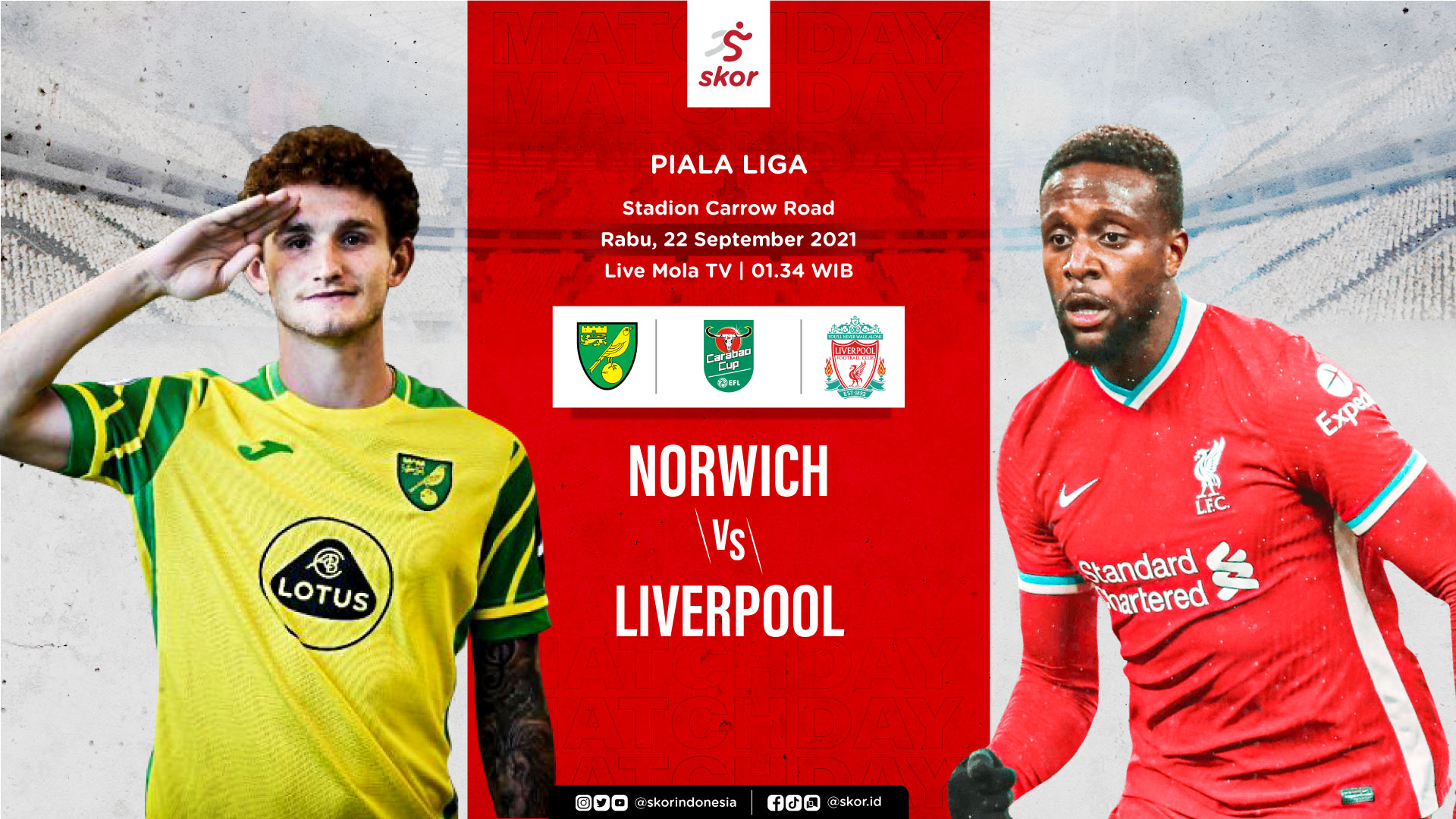 Link Live Streaming Piala Liga Inggris Hari Ini: Man City vs Wycombe, Liverpool kontra Norwich