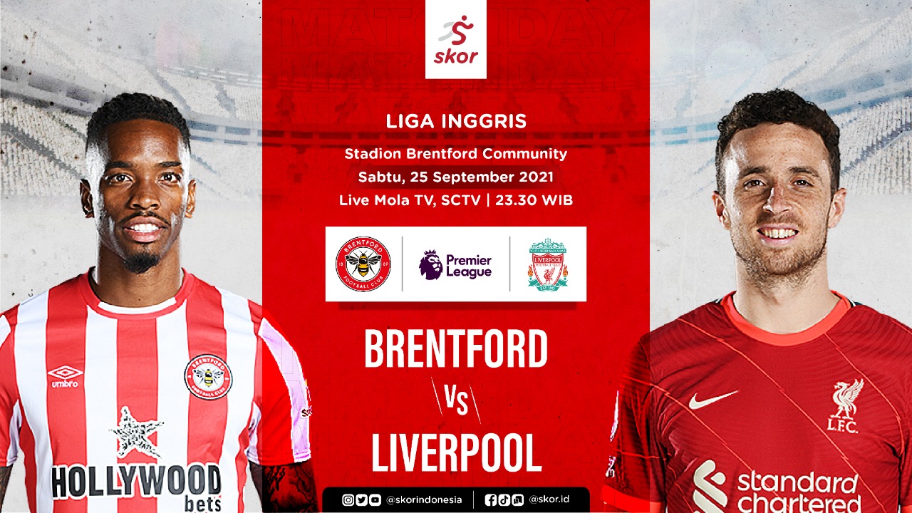 Prediksi Brentford vs Liverpool: Pertama Bertemu dalam 32 Tahun, Sama-Sama Sedang Panas