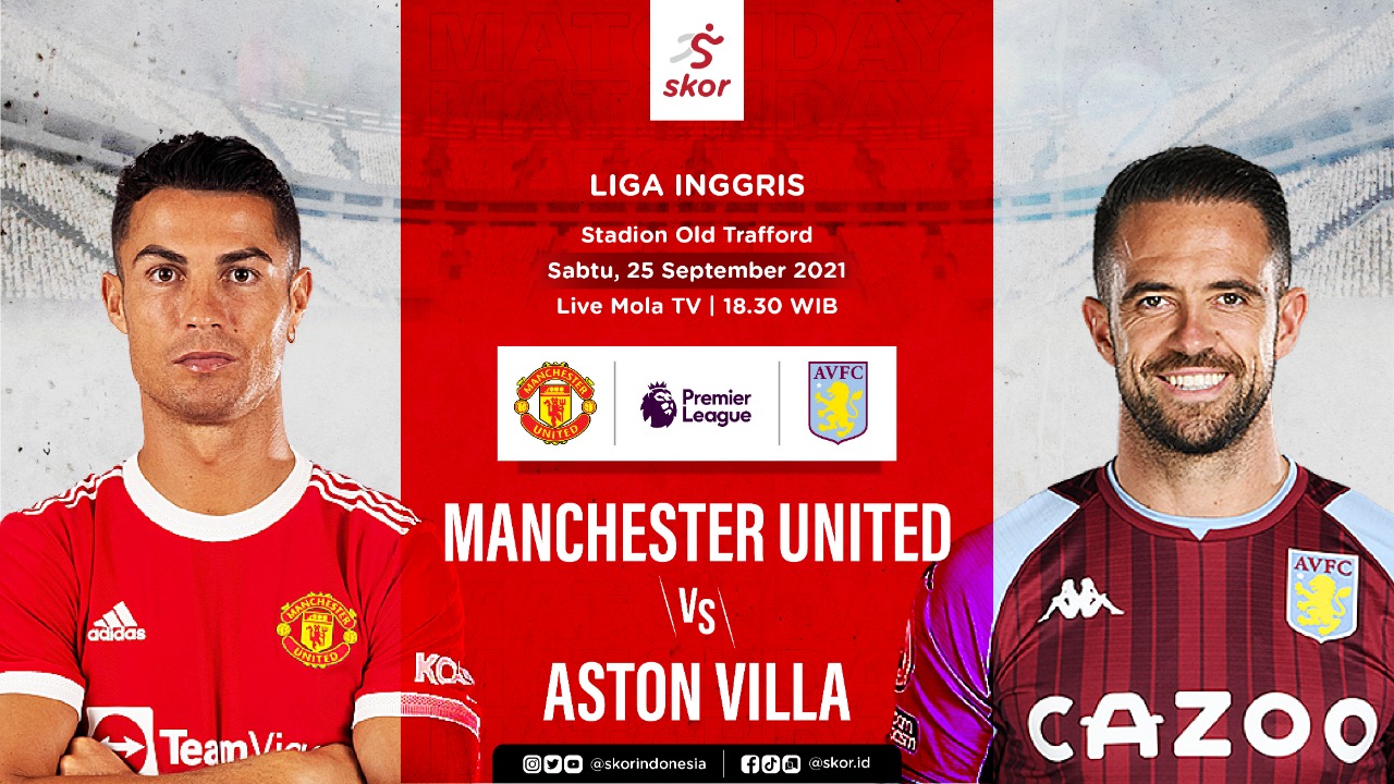 Prediksi Manchester United vs Aston Villa: Setan Merah Berpotensi Duetkan Cristiano Ronaldo-Edinson Cavani