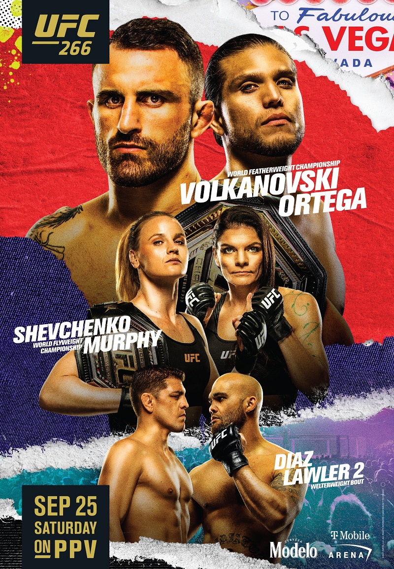 Link Live Streaming UFC 266: Alexander Volkanovski vs Brian Ortega Jadi Sorotan Utama