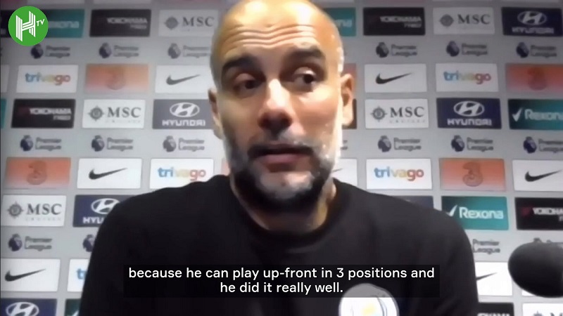 VIDEO: Josep Guardiola Memuji Gabriel Jesus yang Bermain dalam Tiga Posisi di Lini Depan