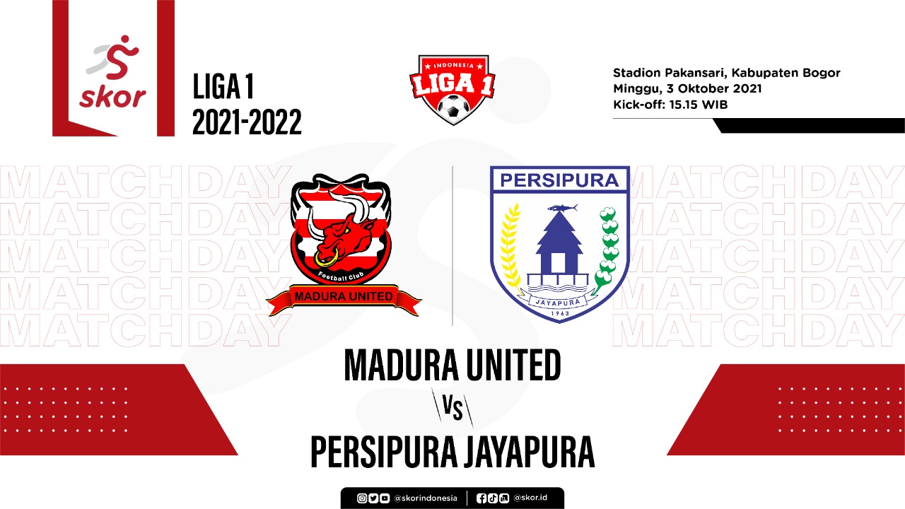 Hasil Madura United vs Persipura: Mutiara Hitam Selamat Setelah Dua Kali Tertinggal