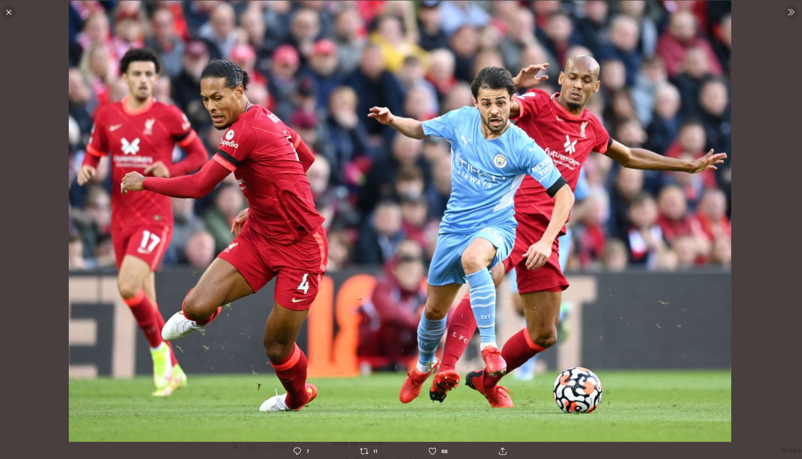LIVE Update: Liverpool vs Manchester City