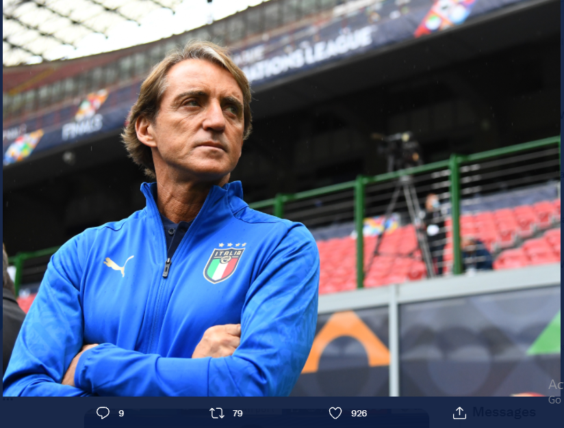 Roberto Mancini Ingin Italia Menikmati Permainan agar Lolos ke Piala Dunia 2022