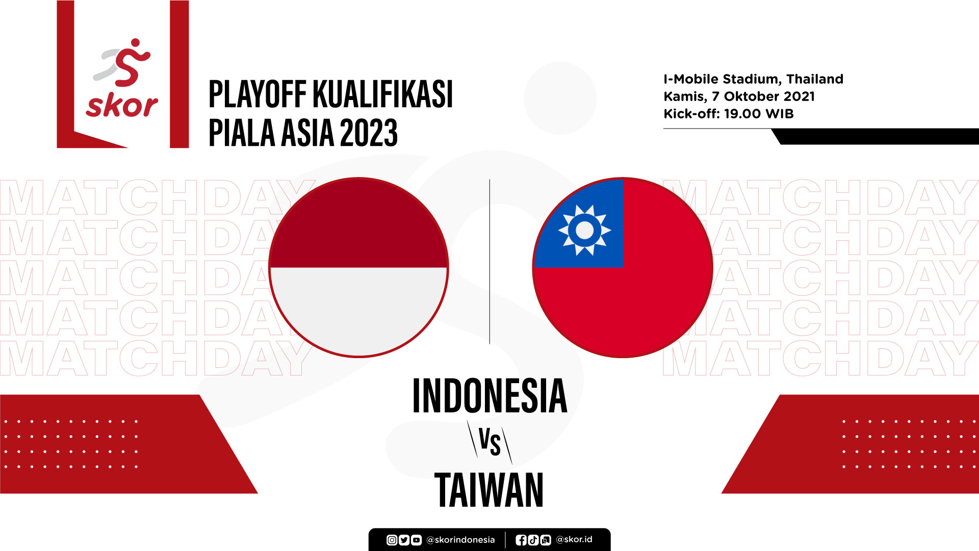 LIVE Update: Timnas Indonesia vs Taiwan di Playoff Kualifikasi Piala Asia 2023