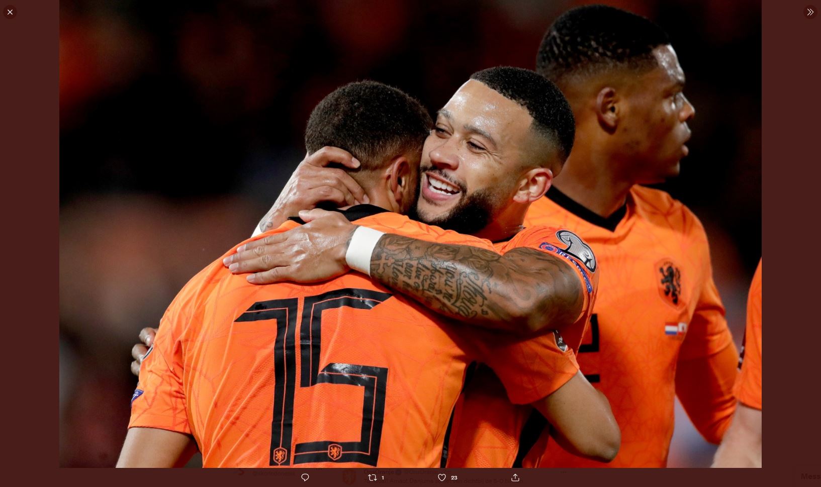 Hasil Belanda vs Gibraltar: Tim Oranye Pesta Setengah Lusin Gol