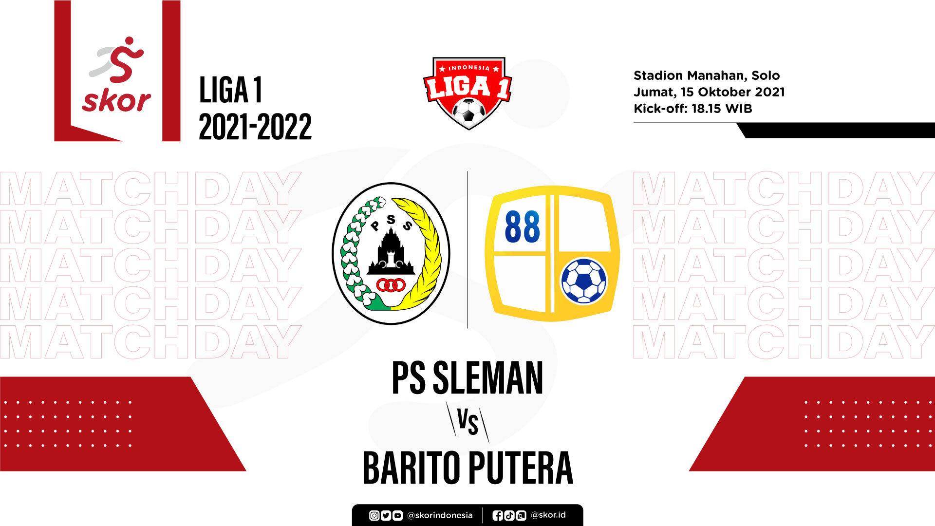 PSS Sleman vs Barito Putera – Prediksi dan Link Live Streaming