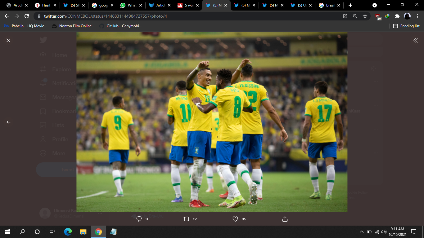 Hasil Brasil vs Uruguay: Brace Raphinha Bantu Kokohkan Tim Samba di Puncak Klasemen