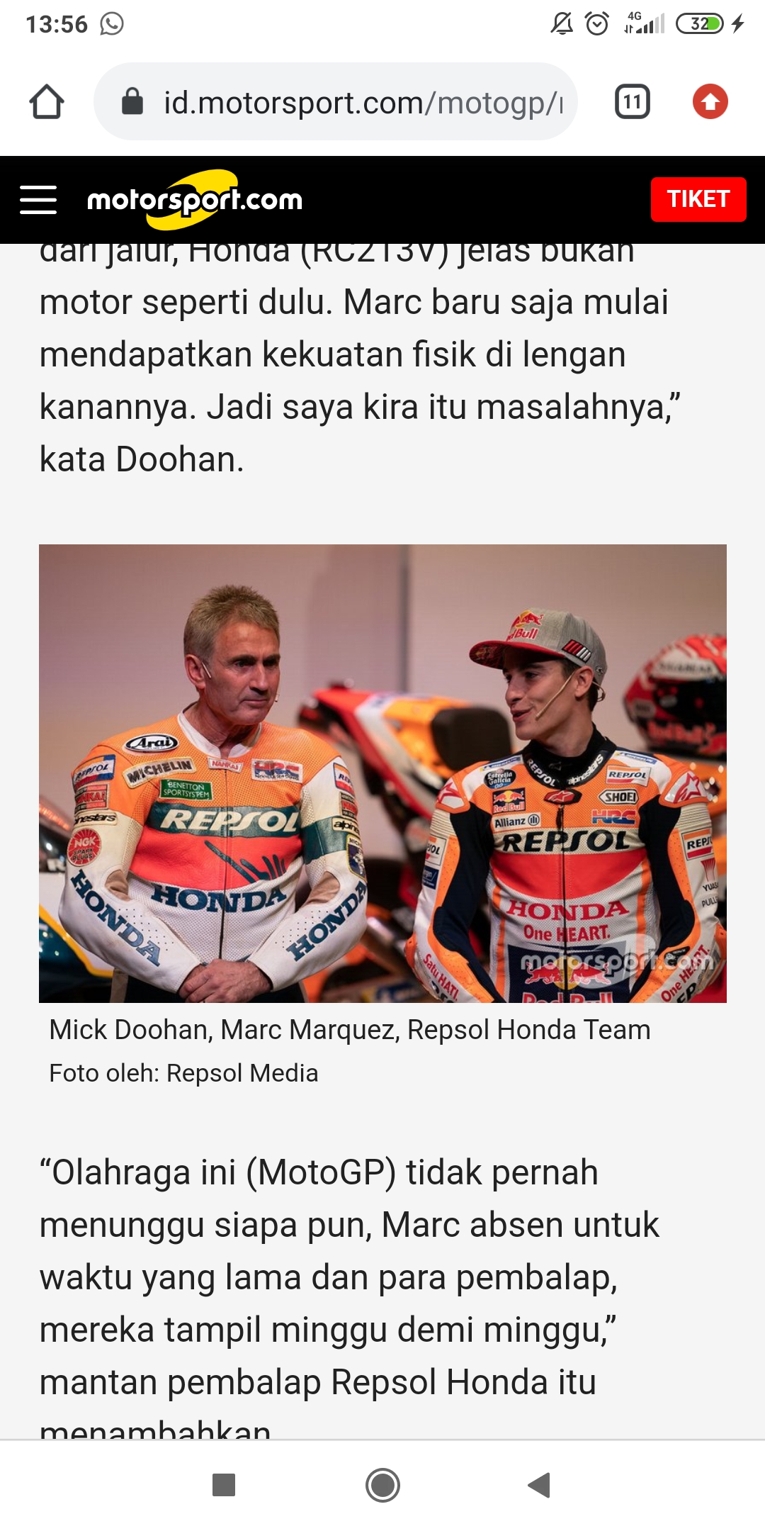 Mick Doohan: Marc Marquez Masih Bisa Merebut Juara Dunia MotoGP