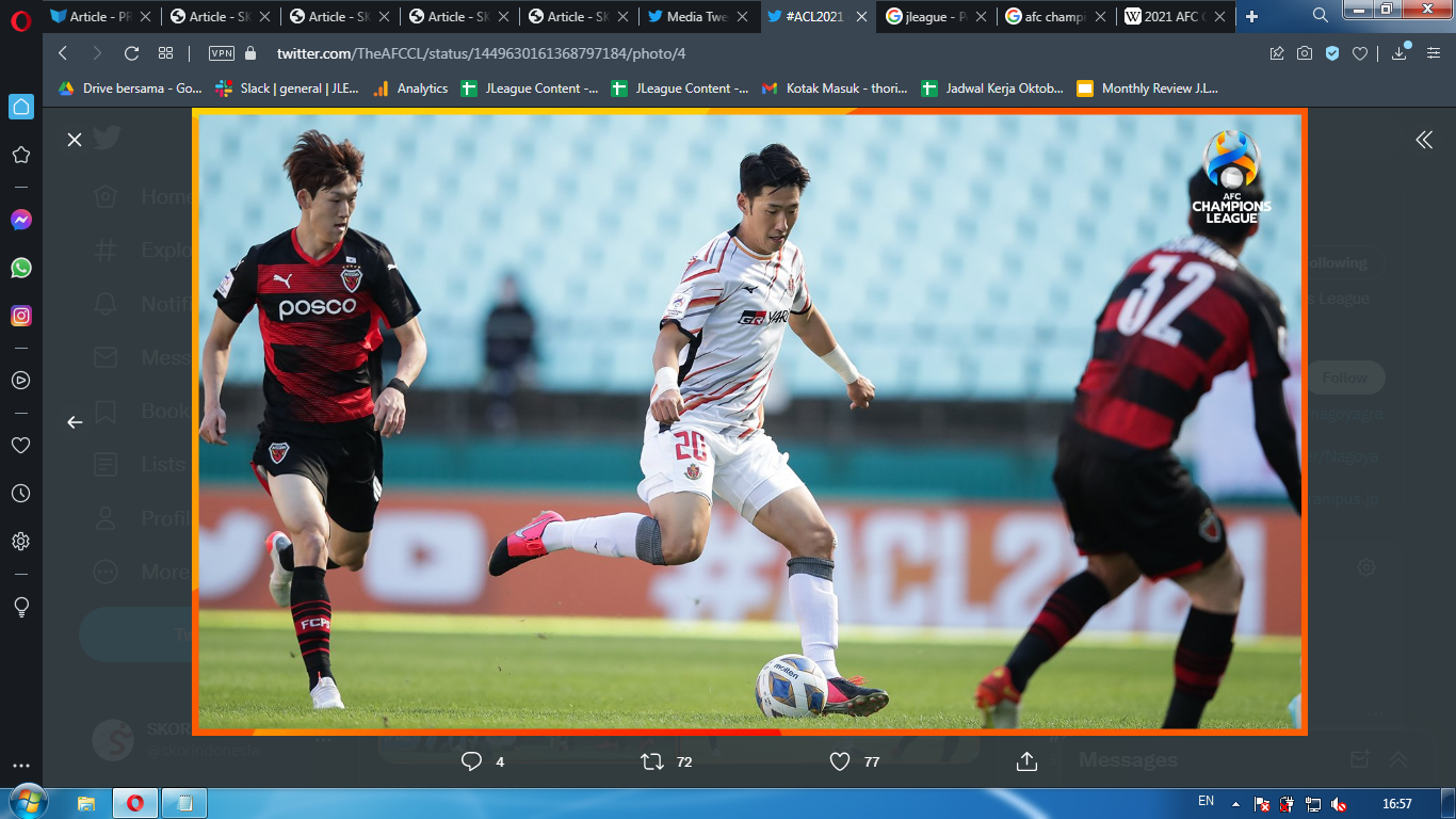 Hasil Liga Champions Asia: Nagoya Grampus Tumbang, Wakil J.League Habis