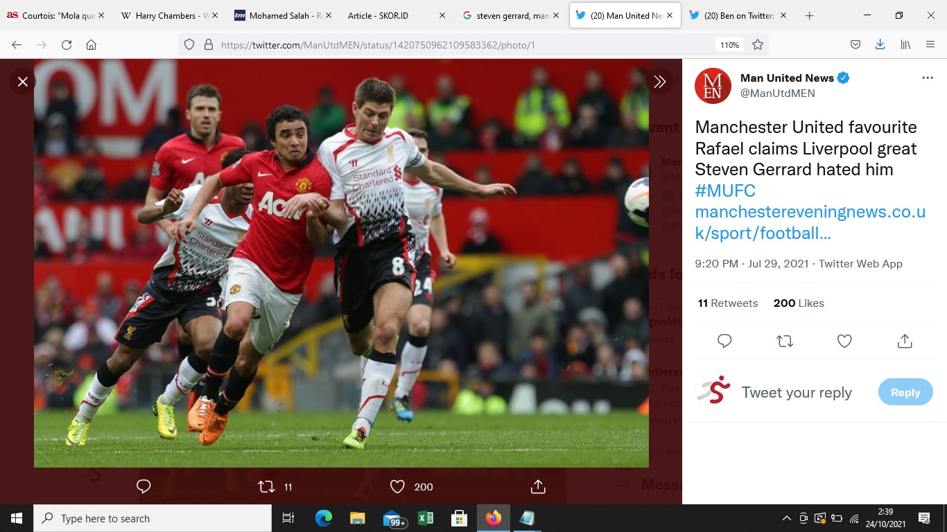 Manchester United vs Liverpool: Para Top Scorer, Steven Gerrard dan George Wall Paling Produktif