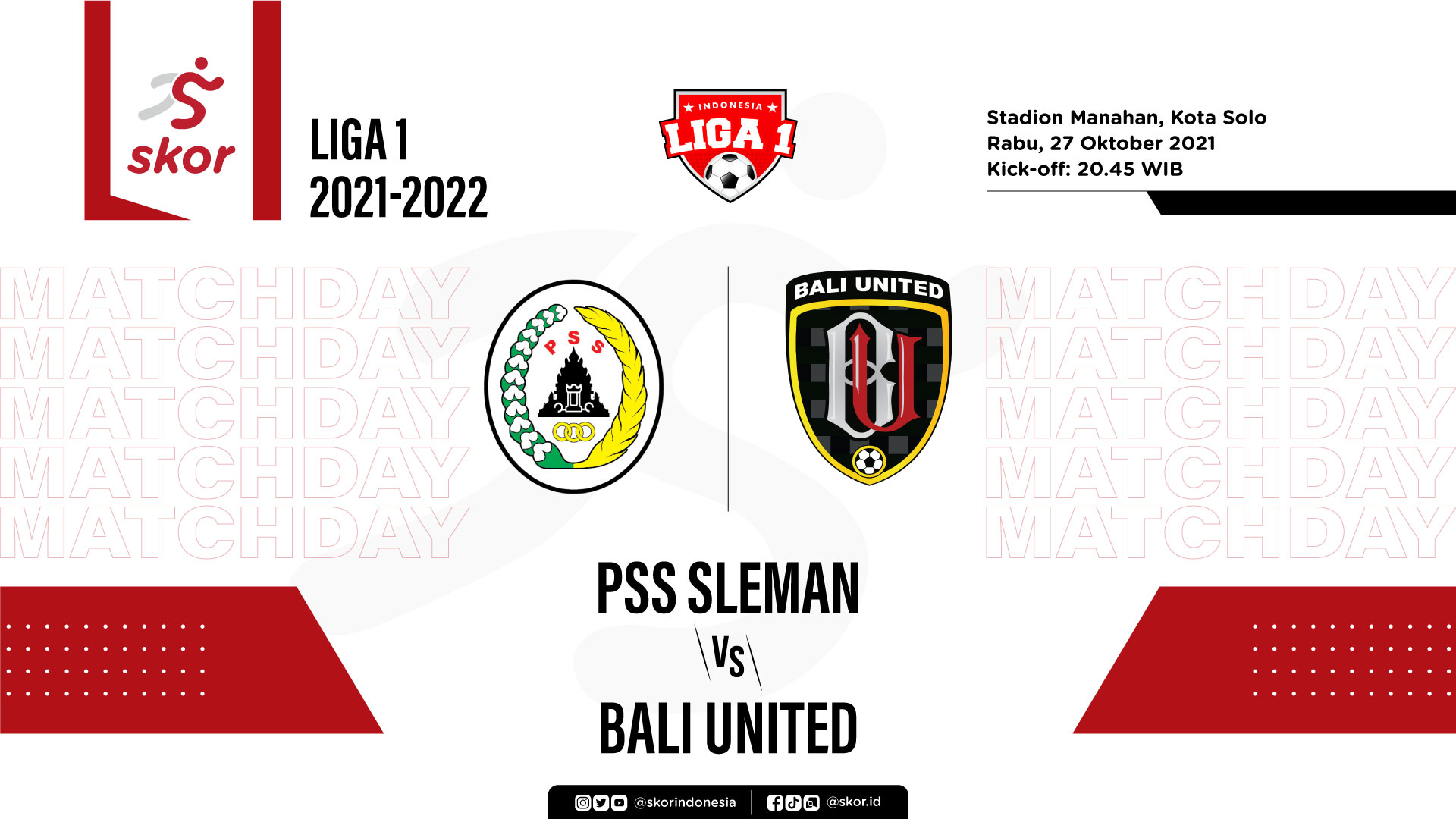 PSS Sleman vs Bali United: Prediksi dan Link Live Streaming