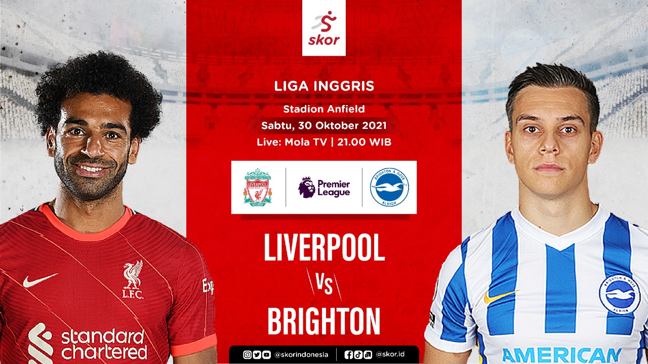 Prediksi Liverpool vs Brighton: The Reds Harus Waspadai The Seagulls