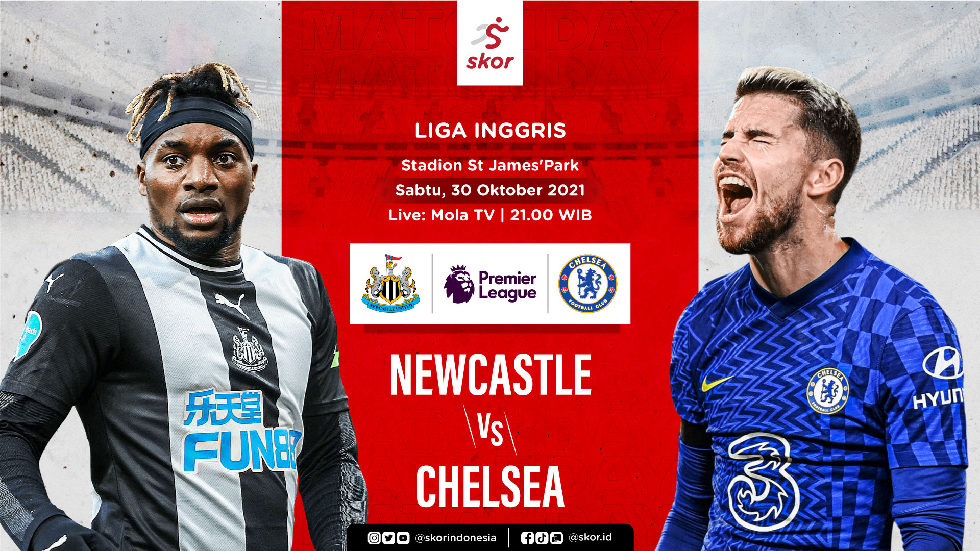 Link Live Streaming Newcastle United vs Chelsea di Liga Inggris