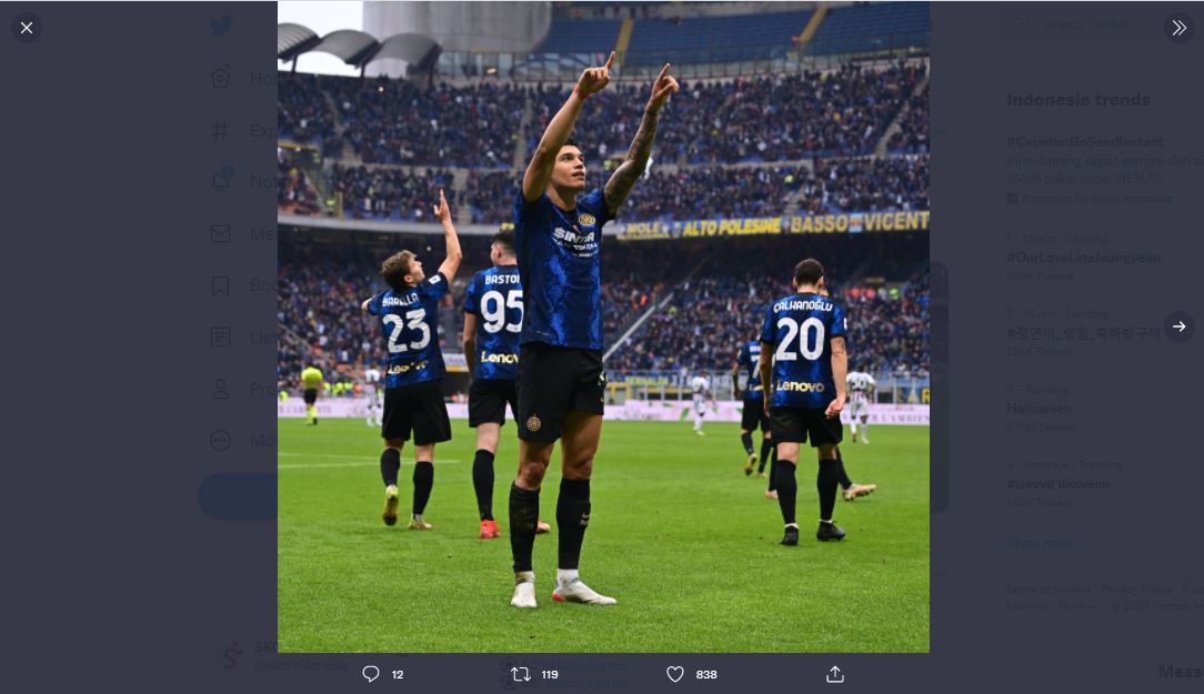 Hasil Liga Italia: Inter Milan Tundukkan Udinese, Fiorentina Libas Spezia