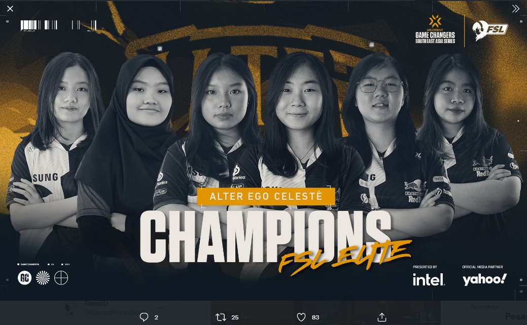 Belum Ada Lawan, Alter Ego Celeste Kembali Juara  FSL VCT Game Changers SEA Elite