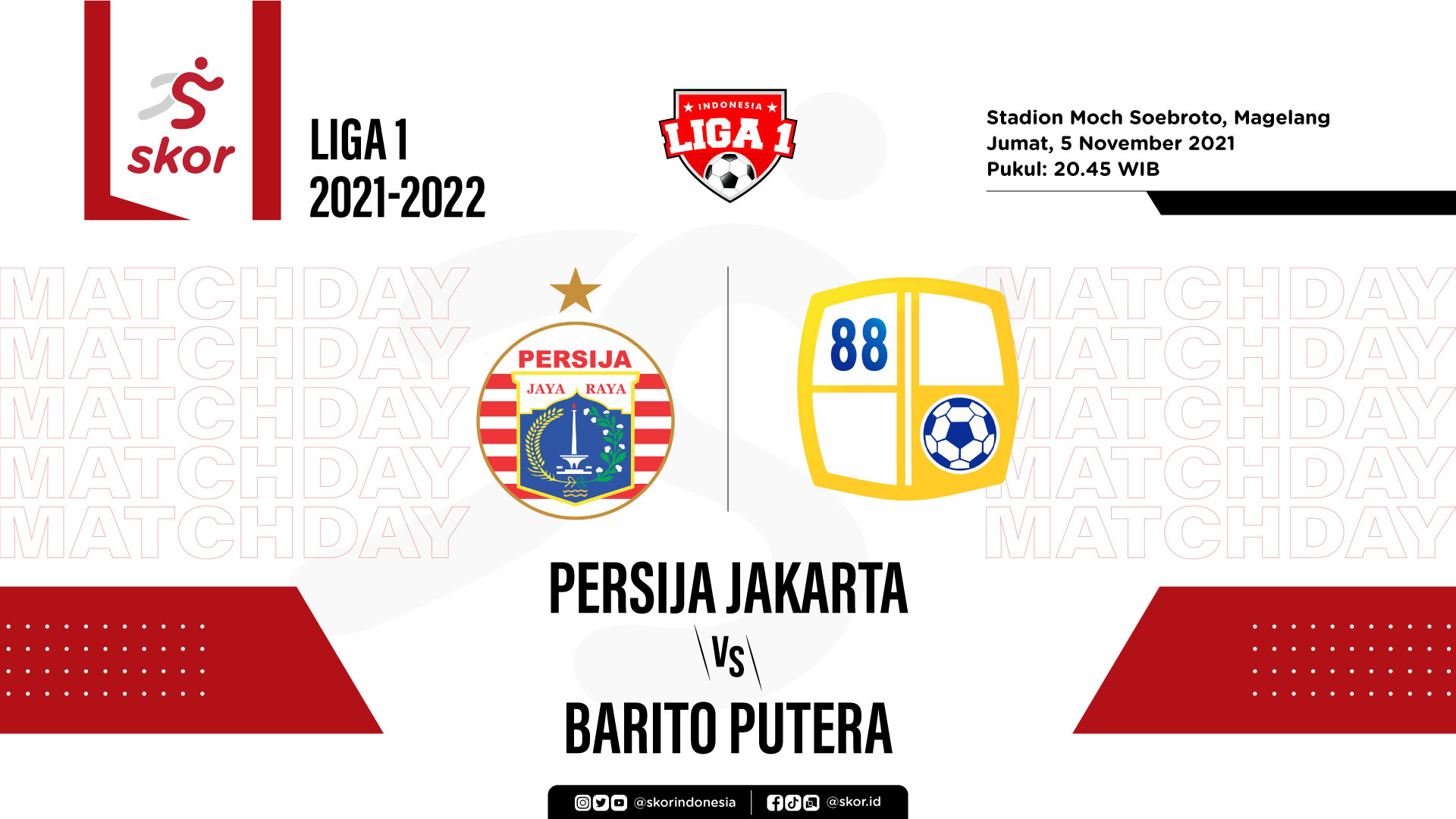 Persija Jakarta vs Barito Putera: Prediksi dan Link Live Streaming