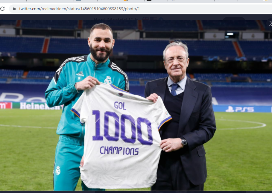 Real Madrid Cetak 1.000 Gol di Eropa, Ini 10 Pemain Penoreh Milestone Termasuk Karim Benzema