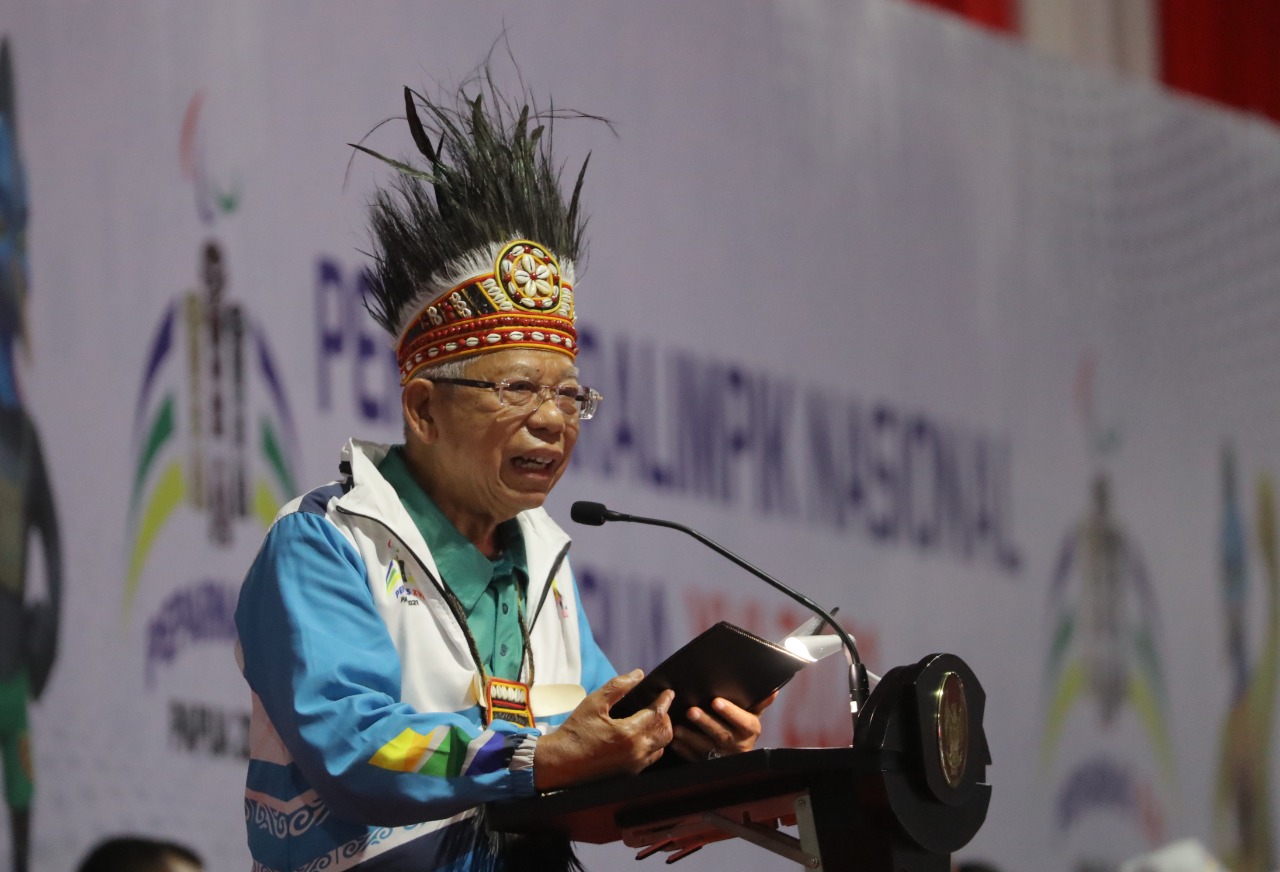 Wapres Ma'ruf Amin Apresiasi Penyelenggaraan Peparnas XVI Papua 2021