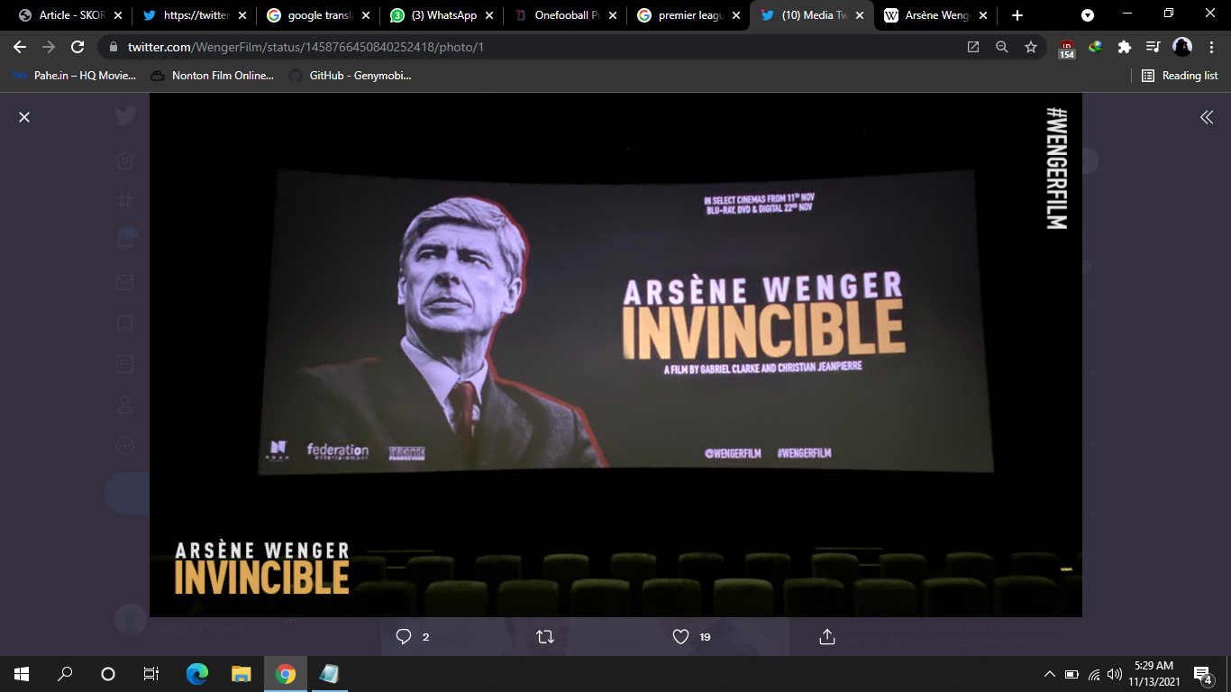 VIDEO: Bukti Cinta Arsene Wenger kepada Arsenal