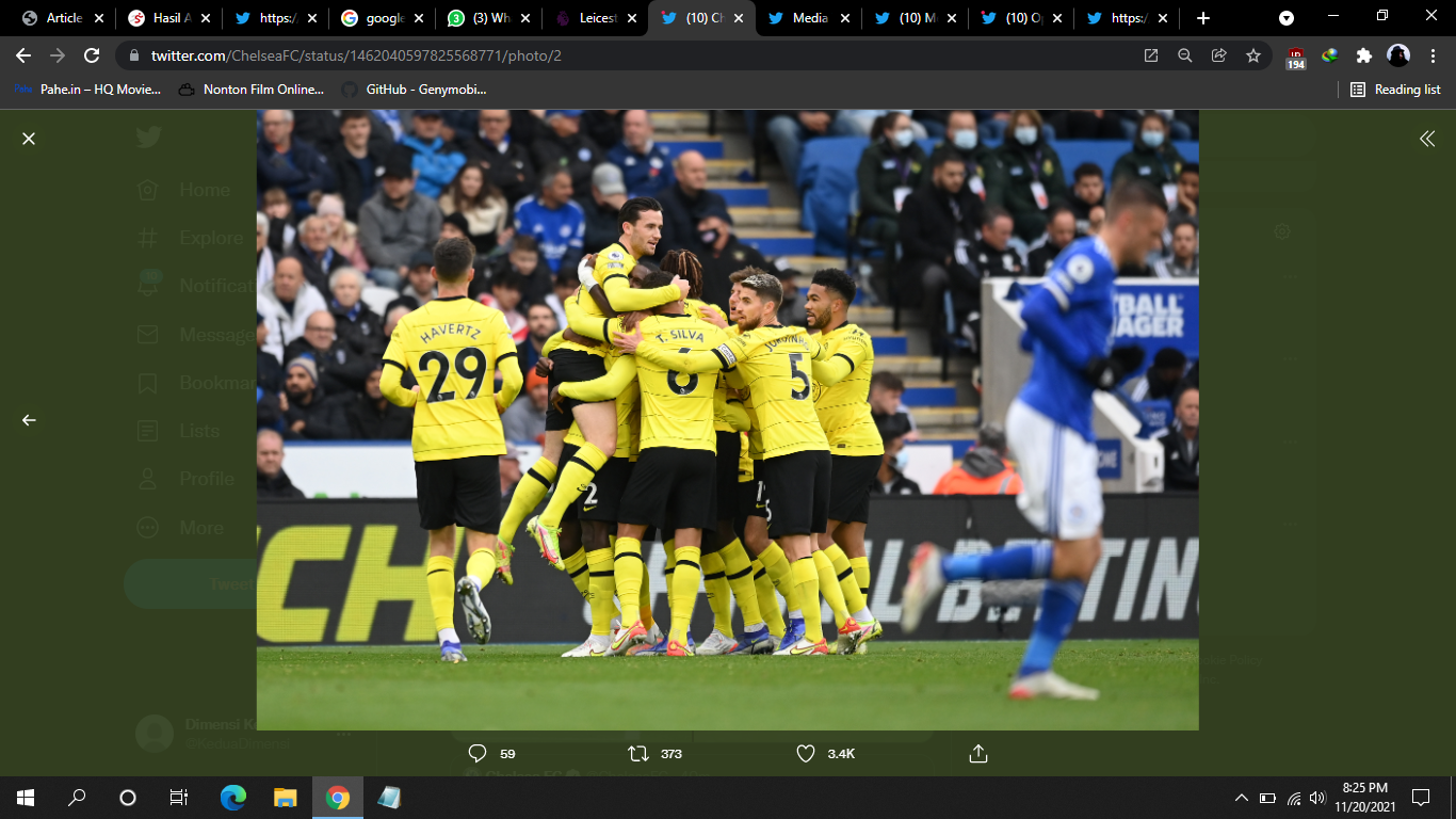 Hasil Leicester City vs Chelsea: Pecundangi The Foxes 3-0, The Blues Kian Kokoh di Puncak Klasemen