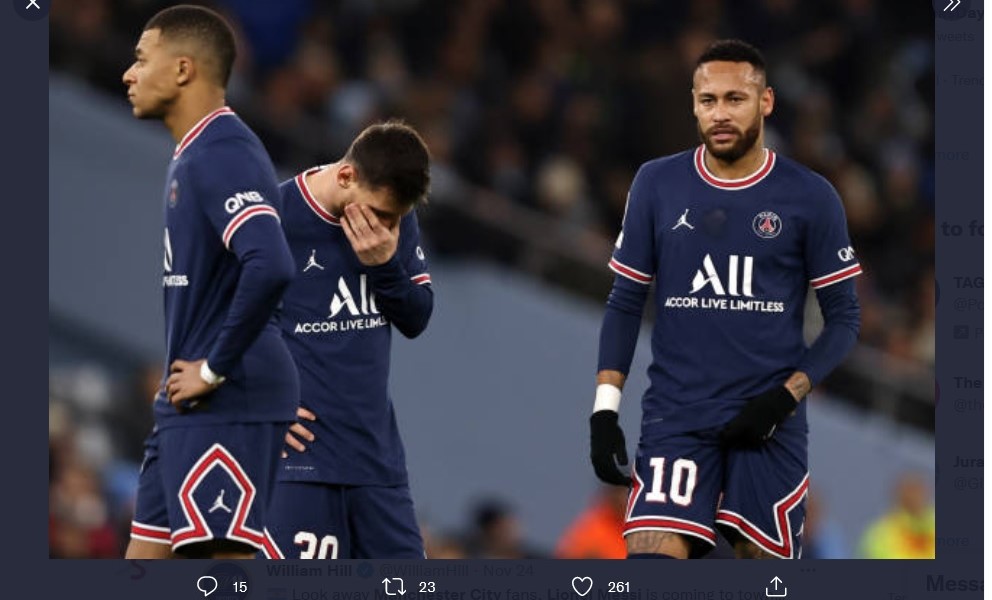 5 Bintang Paris Saint-Germain yang Harganya sedang Turun, Lionel Messi Paling Parah