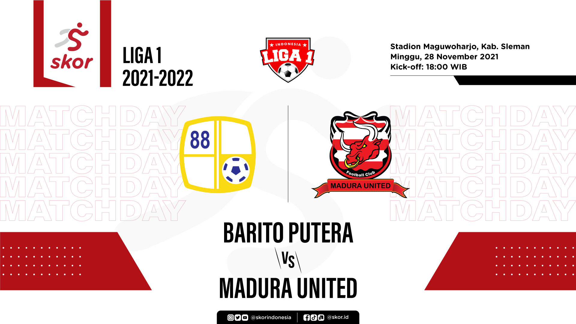Barito Putera vs Madura United: Prediksi dan Link Live Streaming