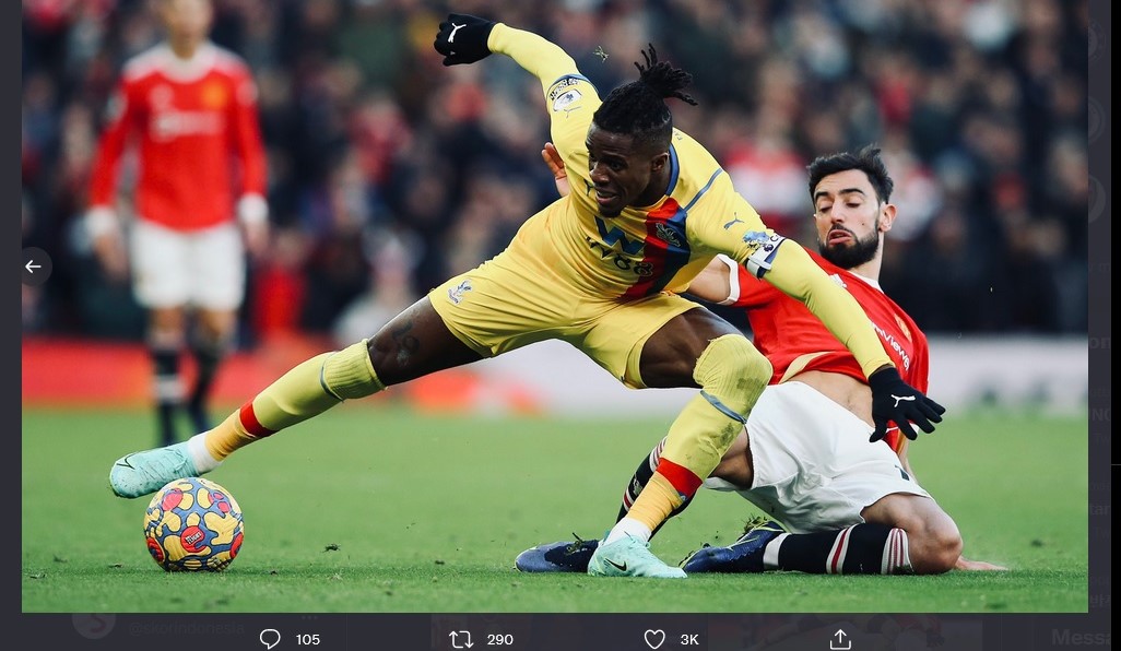 Hasil Manchester United vs Crystal Palace: Debut Ralf Rangnick Menang 1-0